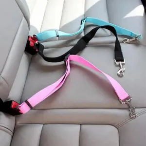Adjustable Pet Seat Belt – Secure, Comfortable Travel for Dogs and Cats