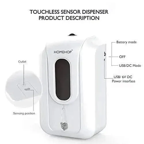 Automatic Sensor Hand sanitizer Liquid Alcohol Dispenser 2200ml White