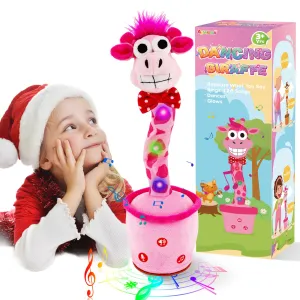 Aywewii Dancing Talking Giraffe Toy, Volume Adjustable Baby Toy Repeats Sings Mimicks Toddler Toys with 120 Songs Recording What You Say Gifts for Birthday Kids Toys for 3 4 5 6  Year Olds