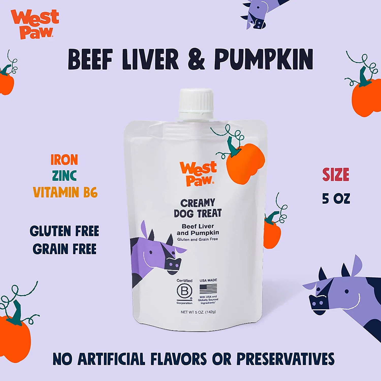 Creamy Beef Liver & Pumpkin Dog Pouch