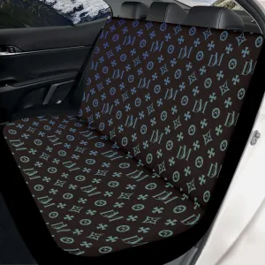 Dog Mom "DM" Motif Soft and Lightweight Dog Car Seat Cover (2pcs)