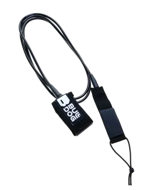 Double Swivel Ankle Surfboard Leash in Black & White