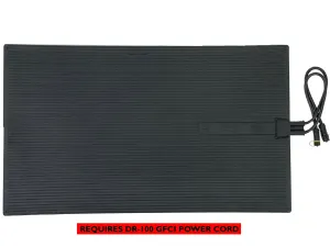 Dr Infrared Heater DR-009 Heated Rubber Snow & Ice Melting Mat, 300W, 40x23 Inches *Mat Only* Add-On