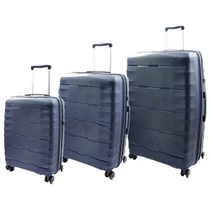 DR541 Expandable ABS Luggage With 8 Wheels Navy
