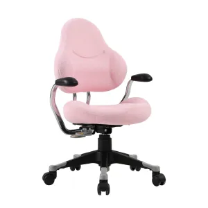 Ergonomic Children Kids Study Desk Chair Swivel Chair with Adjustable Height Mesh Mid-Back, Pink