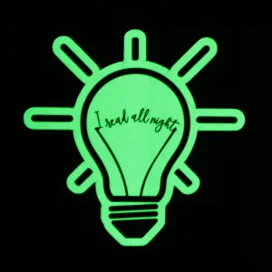I Read All Night Glow-in-the-Dark Sticker