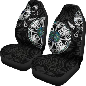 New Zealand Aotearoa Car Seat Covers, Maori Mangopare Paua Shell