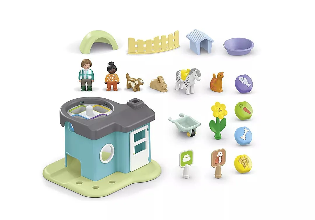Playmobil Junior: Animal Home with Treat Dispenser 71690