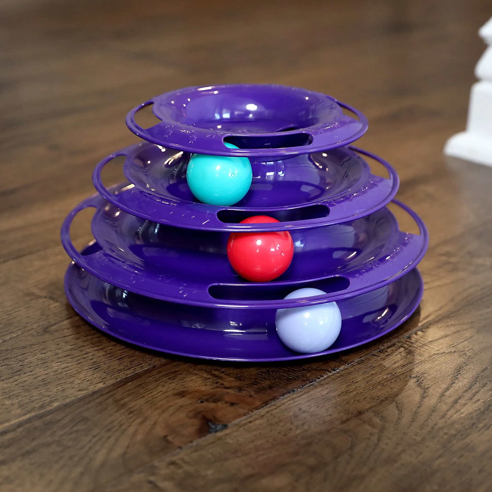Quirky Kitty Three Layer Ball Track Cat Toy