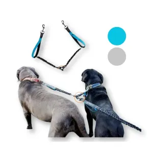 Reflective Hands-Free Double Dog Leash