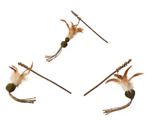 Spot Natural Silver Vine Teaser Wand, Cat Toy, Assorted