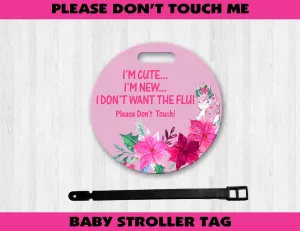 Unicorn Baby Stroller Germ Tag