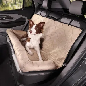Waterproof Dog Car Seat Cover Pad - Double-Sided Fabric, Anti-Scratch Mat | Pet Travel Seat Protector for Kennels & Cars